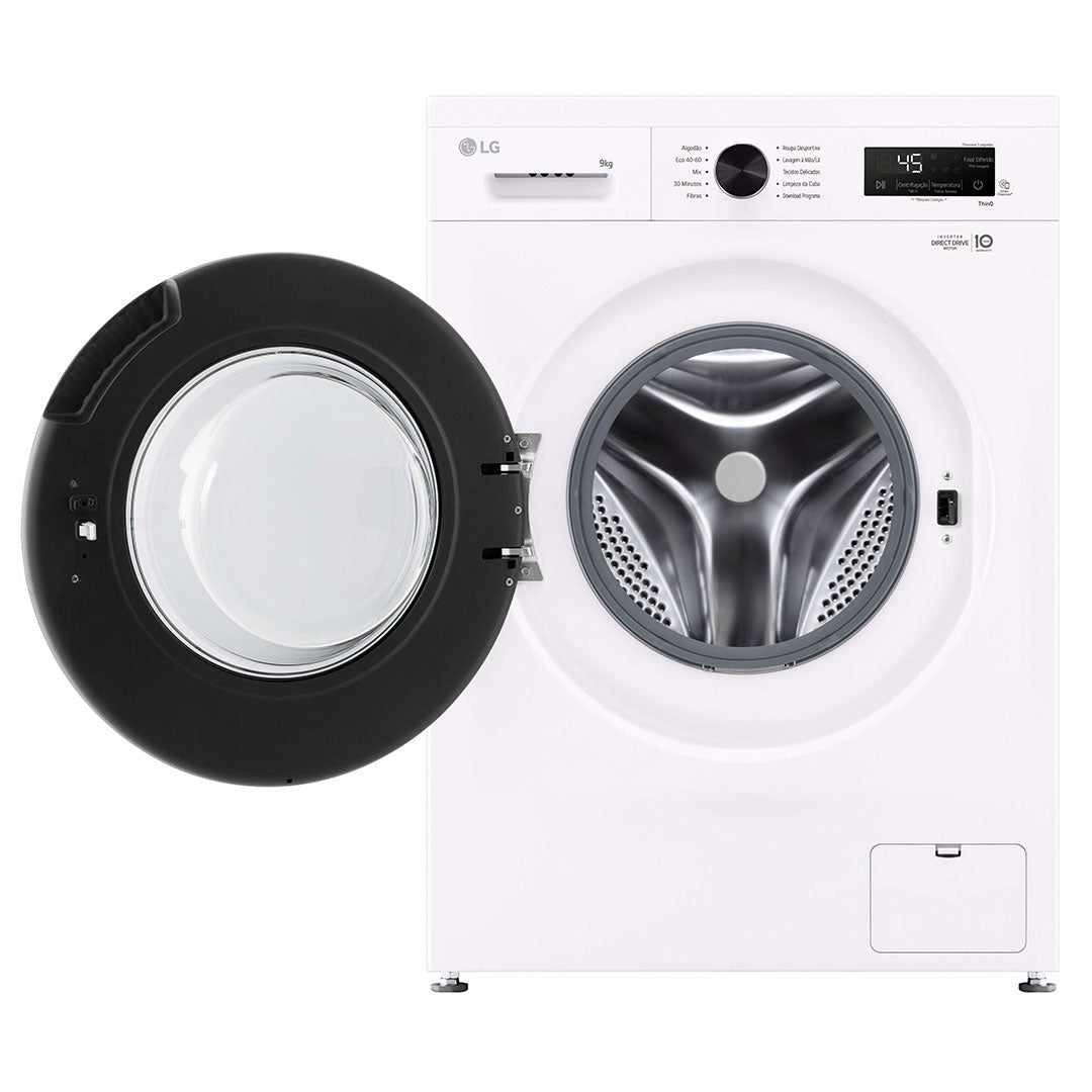 LG MAQUINA ROUPA 9KG 1400RT AI DD STEAM (A) F4X1009NWB