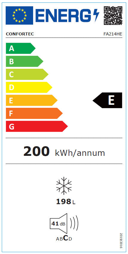 CONFORTEC ARCA HORIZONTAL 198LT 850X770X560MT (E) FA214HE