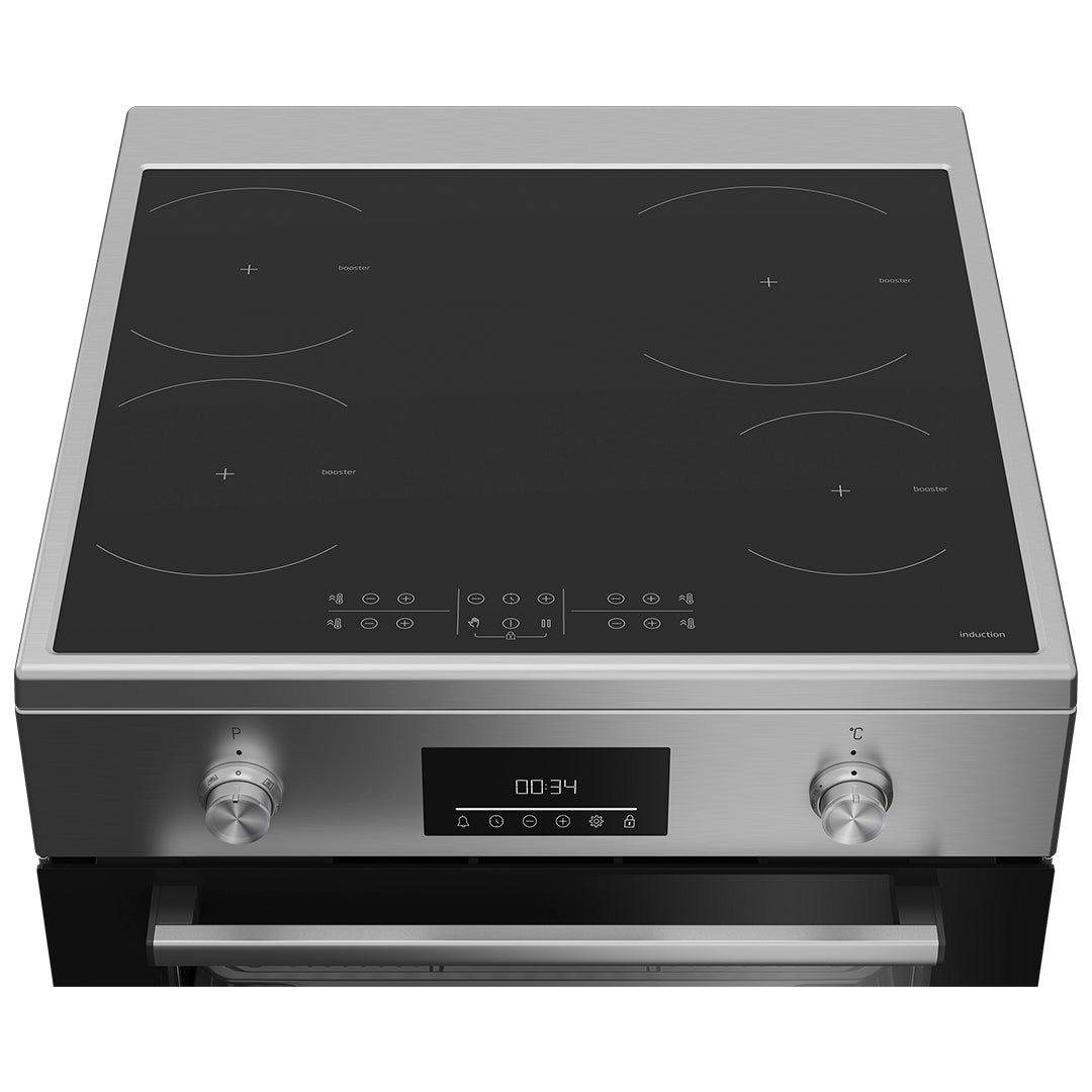 Beko Fogao 60X60CM Placa Induçao 4ZONAS Forno Multif Inox a