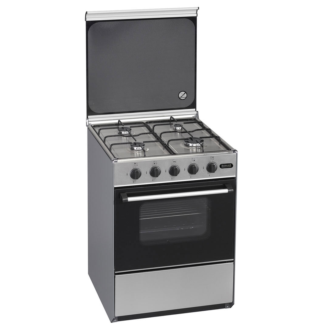 ZUMAN FOGAO 86X60X60CM 4GAS BUT ESTUFA FIXA INOX FQ62012X
