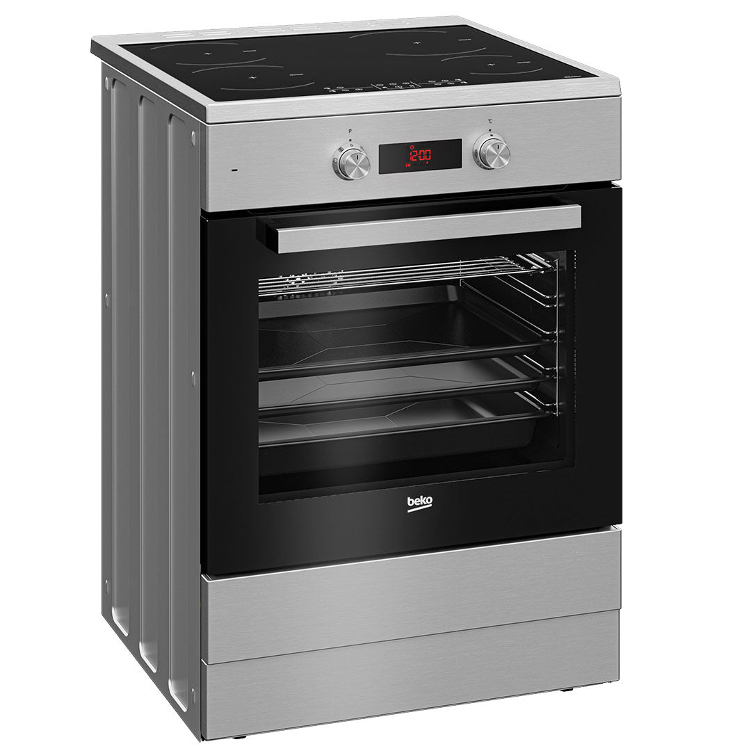 BEKO FOGAO 60X60CM PLACA INDUÇAO 4ZONAS FORNO MULTIF INOX A FSM89302GXS