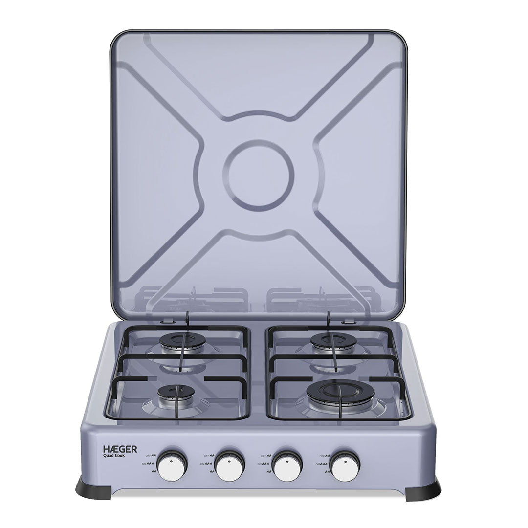 HAEGER FOGAREIRO GAS 4 BOCAS QUAD COOK 50,2 70 95MM GC04E023A