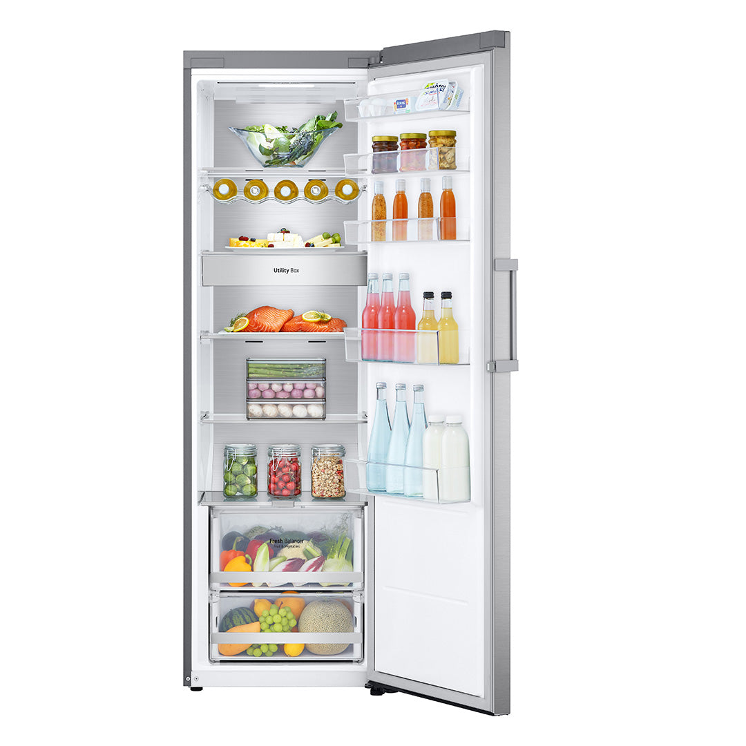 LG FRIGORIFICO 1PT 1,86X0,595X0,60 386LT NF INOX (D) GLM71MBCSF