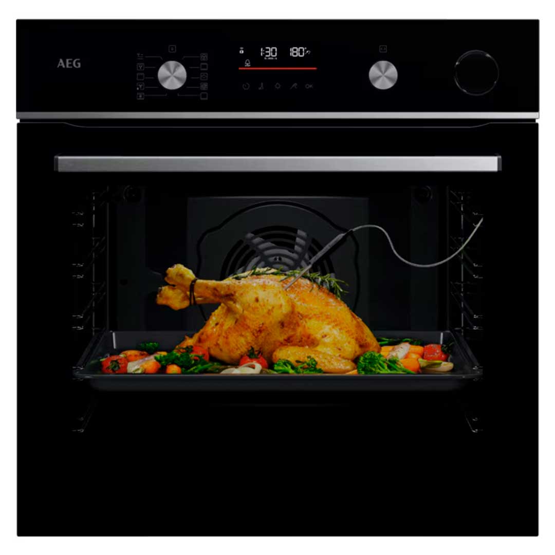 AEG FORNO MULTIF. VAPOR PIROLITICO 72LT PRETO A++ GR6PB53FSB