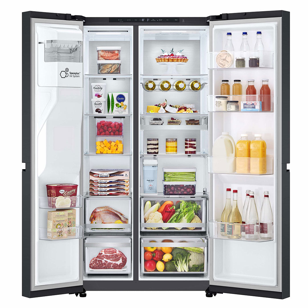 LG SIDE BY SIDE 1790X925X735MT NF 628LT PRETO(C) GSLE91EVAC