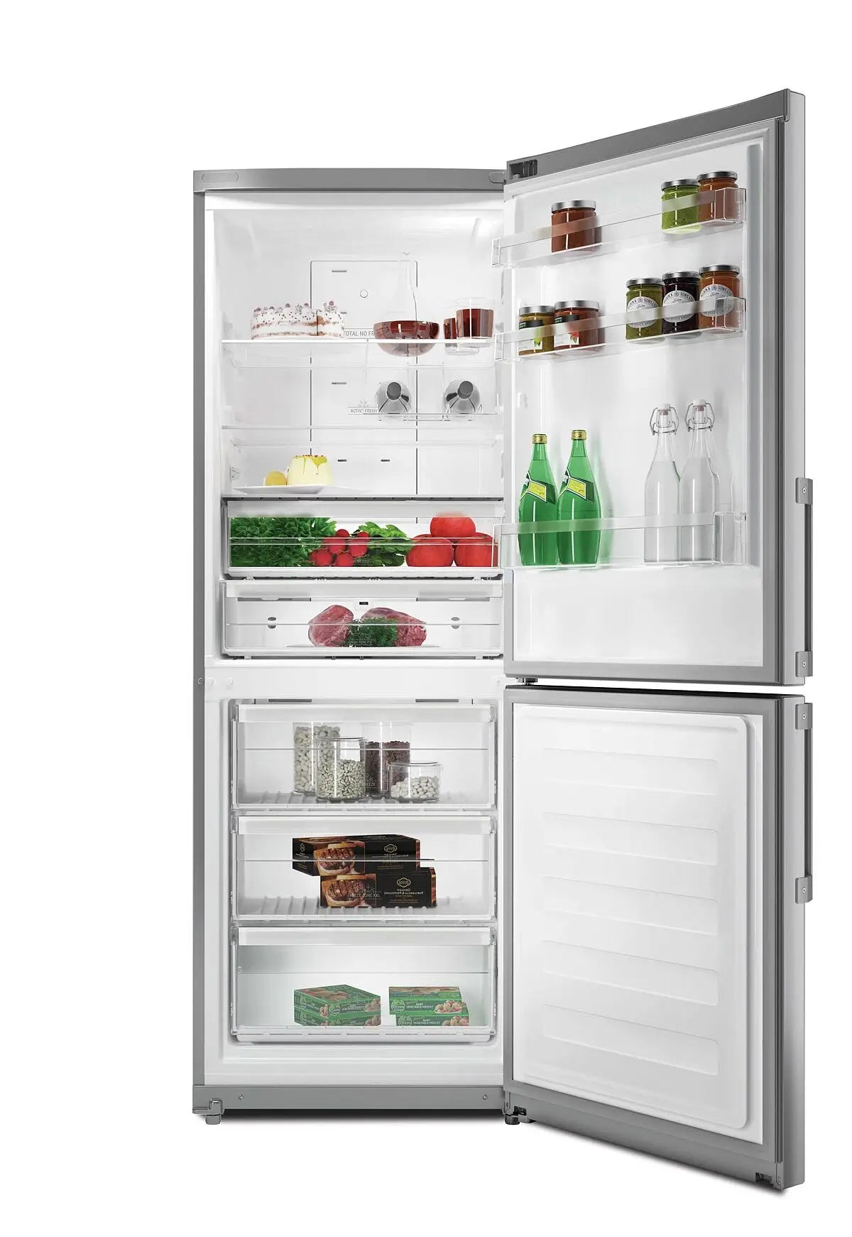 Frigorífico Combinado HOTPOINT HA70BE 72 X (No Frost 195.5 cm 444 L Inox)