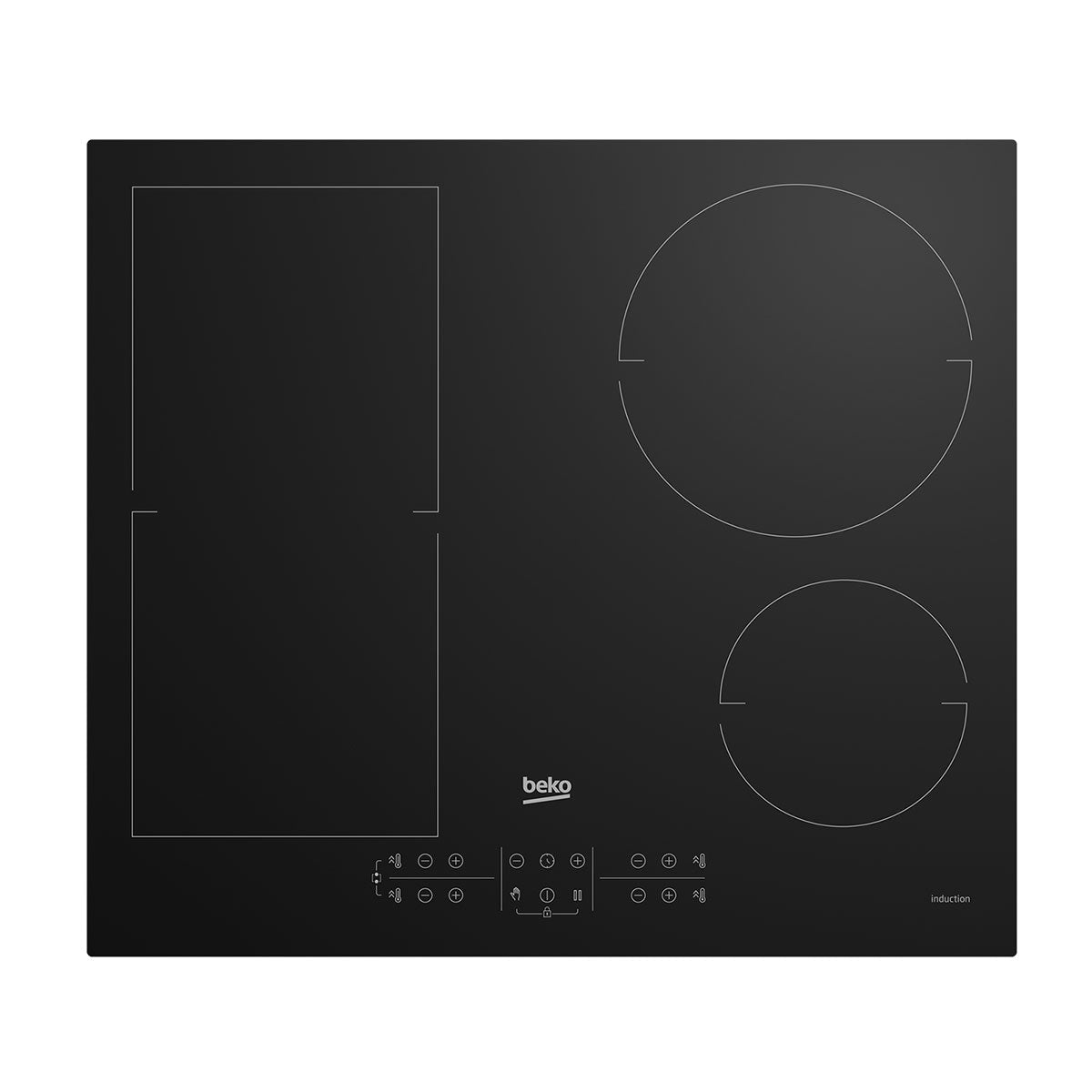 BEKO PLACA INDUÇAO 60CM 2 ZONAS FLEX+ 2 NORM. HII64200FMT
