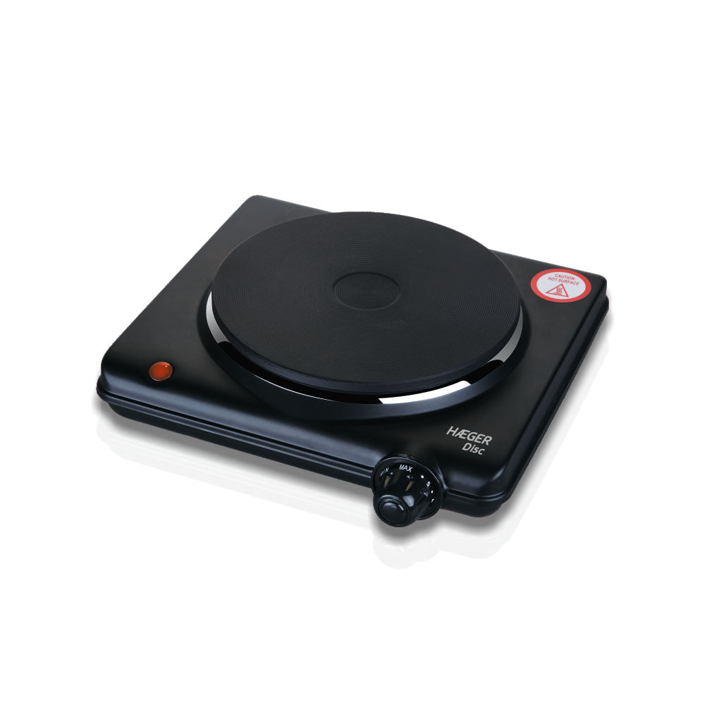 HAEGER PLACA ELETRICA 1 BOCAS 1500W PRETO HP01B012A