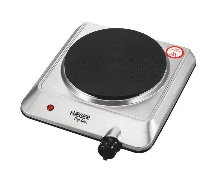 HAEGER PLACA ELETRICA 1 BOCAS 1500W INOX HP01S014A