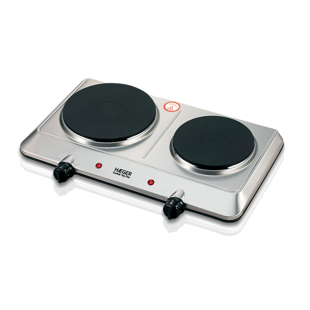 HAEGER PLACA ELETRICA 2 BOCAS 2250W INOX HP02S015A
