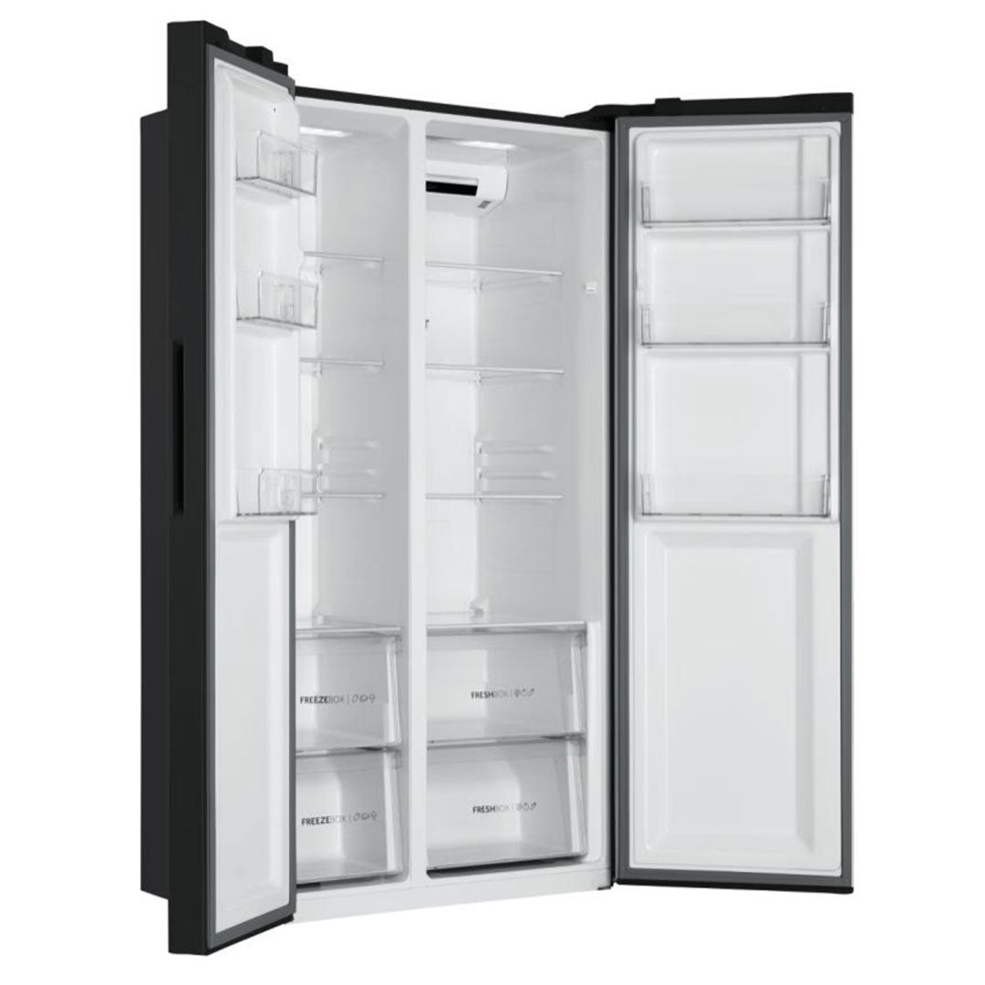 HAIER SIDE BY SIDE 1,77X0,90X0,65MT NF PRETO (E) HSR3918ENPB