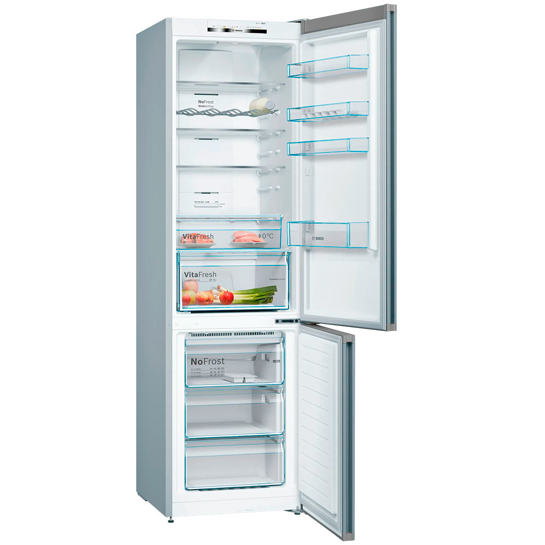 BOSCH COMBINADO 186x0,60x0,66MT 326LT NF PT INOX (E) KGN36VIED