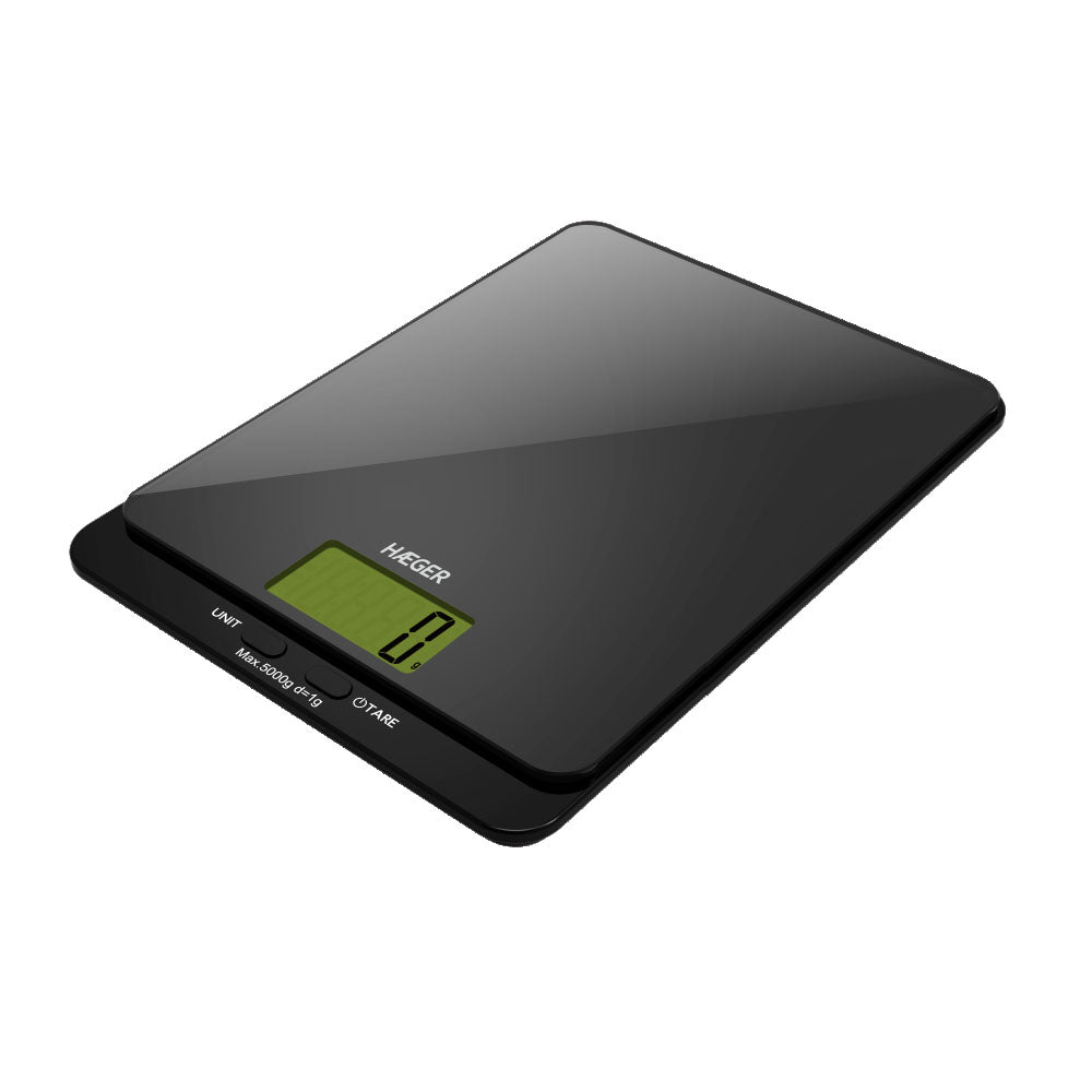 HAEGER BALANÇA COZINHA DIGITAL MAX 5KG DARK GLASS KS005007A