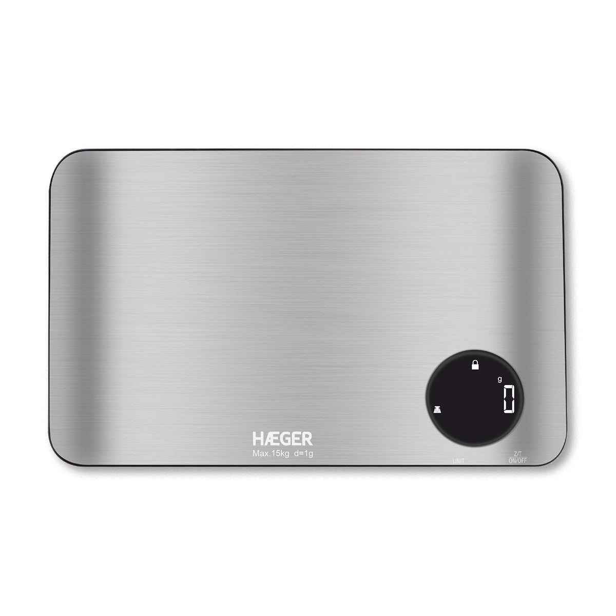 HAEGER BALANÇA COZINHA STAINLESS 15KG INOX KSDIG012A