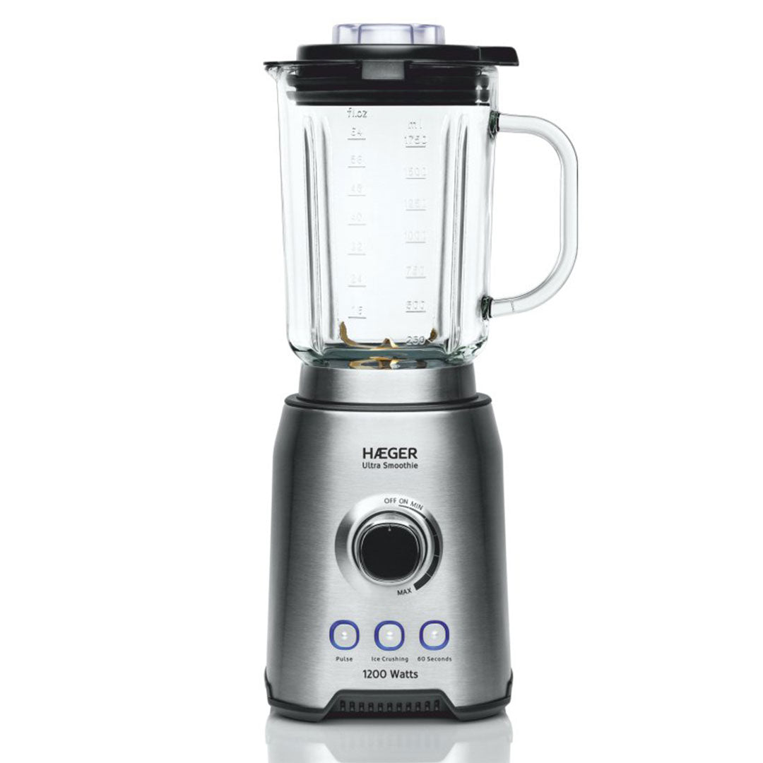 HAEGER LIQUIDIFICADORA 1200W JARRA VIDRO 1,75LT 3 FUNÇOES LQ120006A