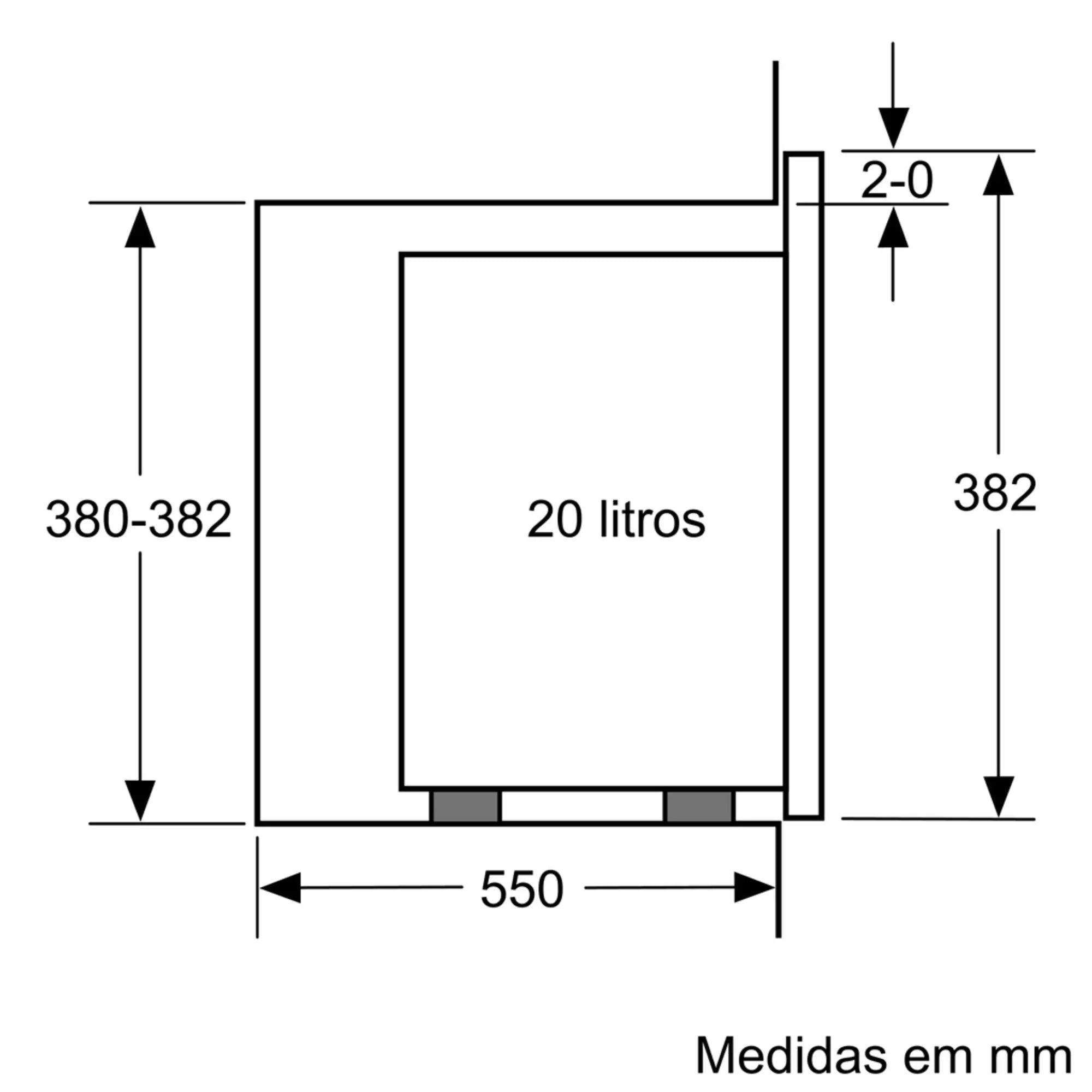 BALAY MICROONDAS INTEG 20LT INOX 3CG4172X2