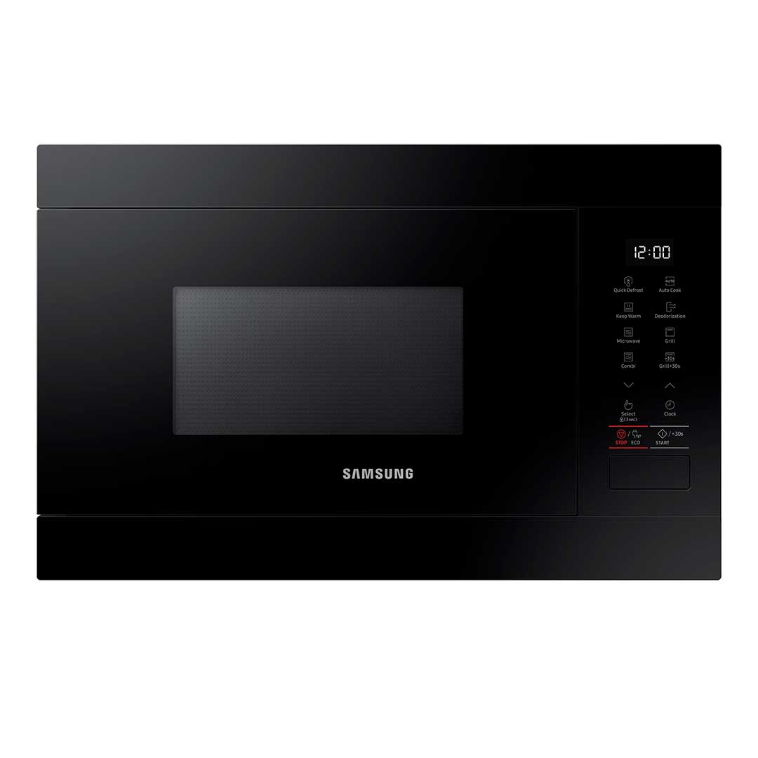 SAMSUNG MICROONDAS INTEG 22LT 850W GRILL 1100W PRETO MG22M8254AKE1