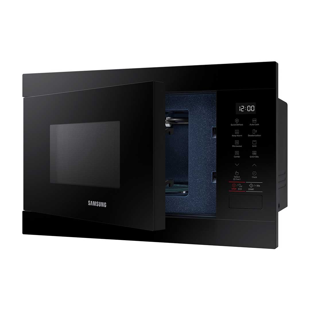 SAMSUNG MICROONDAS INTEG 22LT 850W GRILL 1100W PRETO MG22M8254AKE1