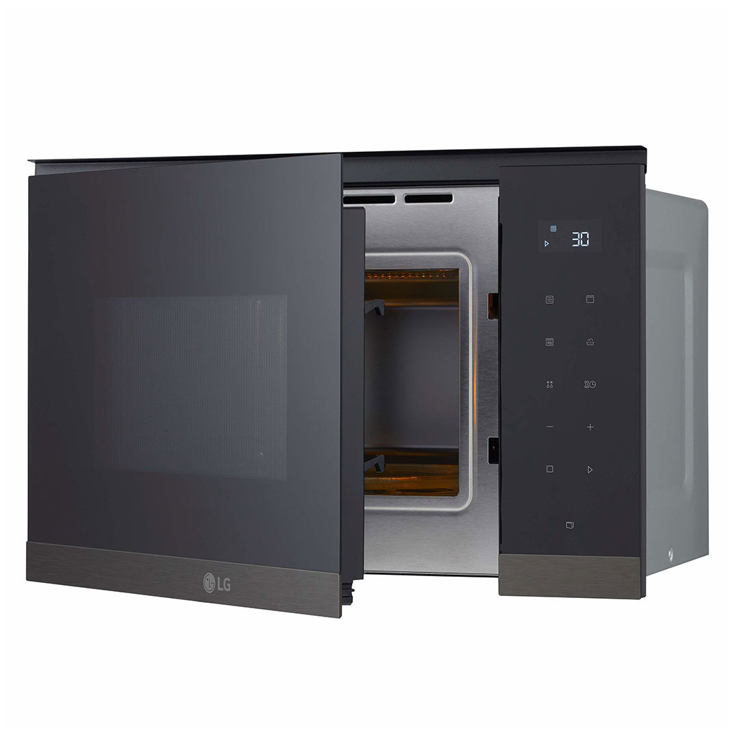 LG MICROONDAS 25LT 900W GRILL 1000W VIDRO PRETO MG7Z2593B