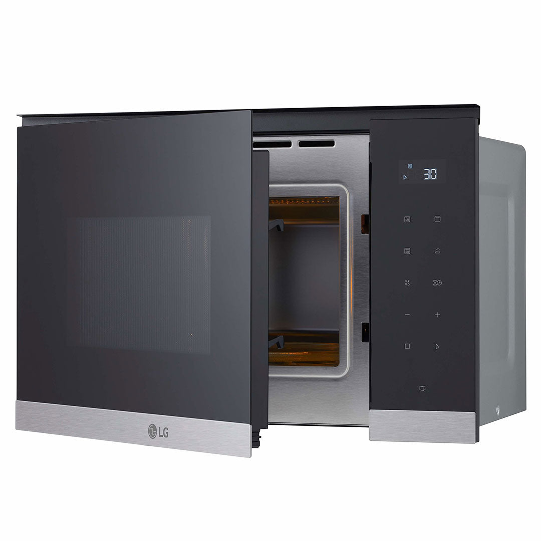 LG MICROONDAS INTEG 25LT 900W GRILL 1000W VIDRO PRETO MG7Z2593D