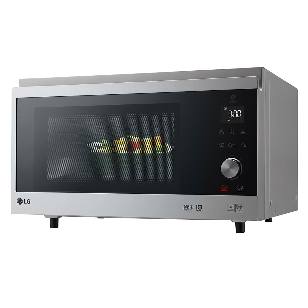 LG MICROONDAS CONVECÇAO 39LT 1350W GRILL 950W INOX MJ3965ACS