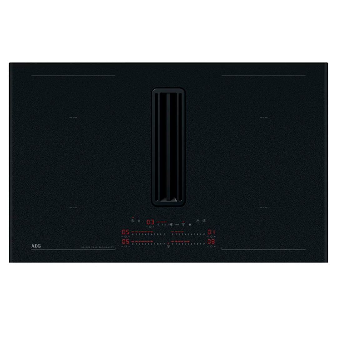 AEG Placa Induçao 83CM C/ Exaustor Integrado Saphirmatt
