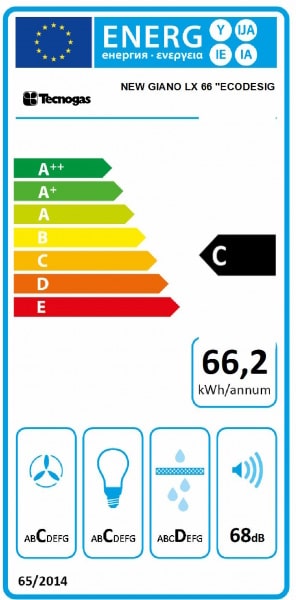 Exaustor Tecnogas New Giano LX 66 - ECO DESIGN