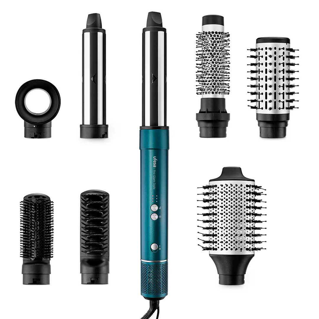 UFESA MODELADOR MULTIF 3TEMP 3VELOC IONICO C/7 ACESSORIOS PROGLAMTWIST