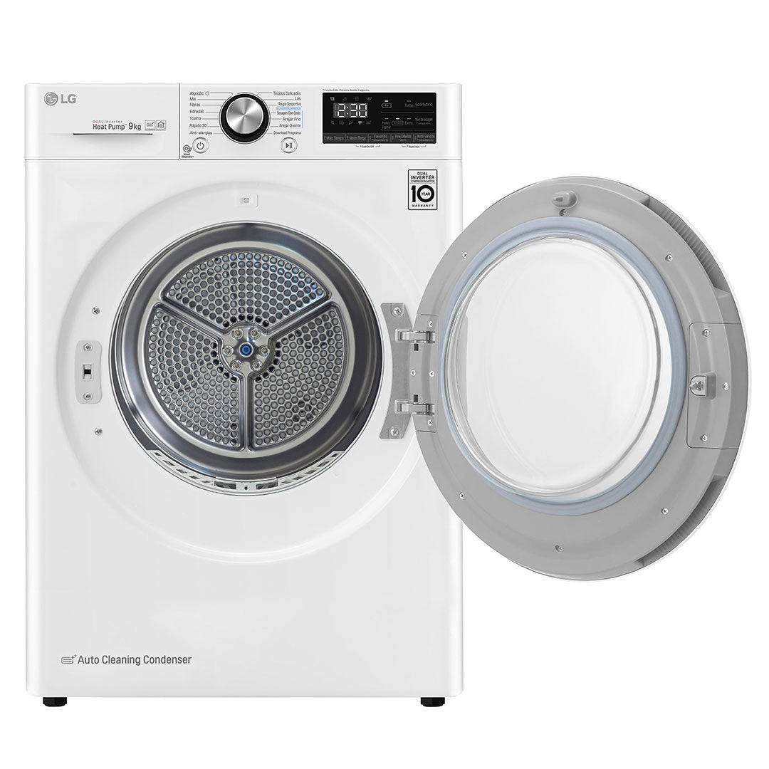 LG SECADOR ROUPA 9KG CONDENSAÇAO BOMBA CALOR (C) RC90V9AV2W