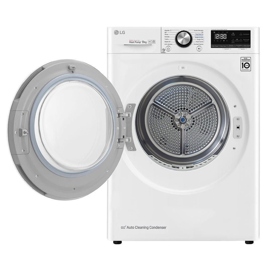LG SECADOR ROUPA 9KG CONDENSAÇAO BOMBA CALOR (C) RC90V9AV2W