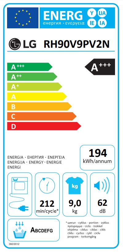 LG SECADOR ROUPA 9KG BOMBA CALOR INOX (C) RH90V9PV2N