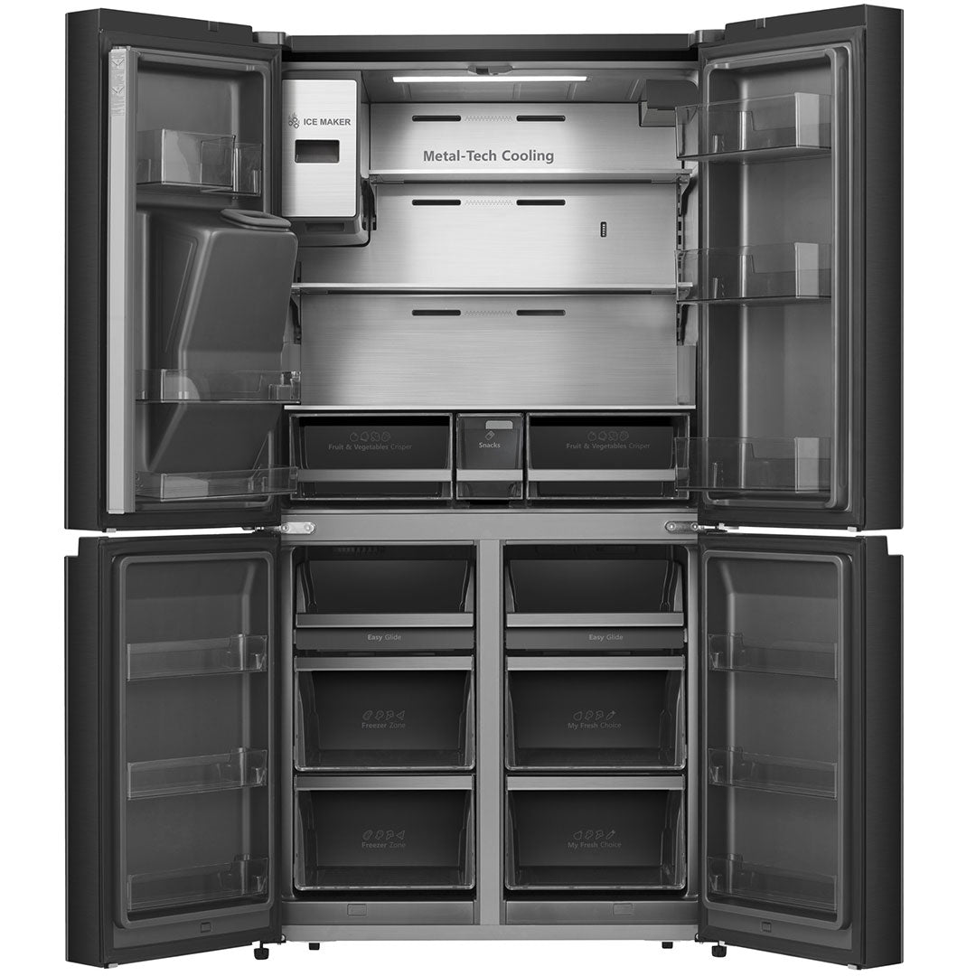 Hisense Side BY Side 4PT 1,79X0,92X0,73MT 632LT DAG Preto (e