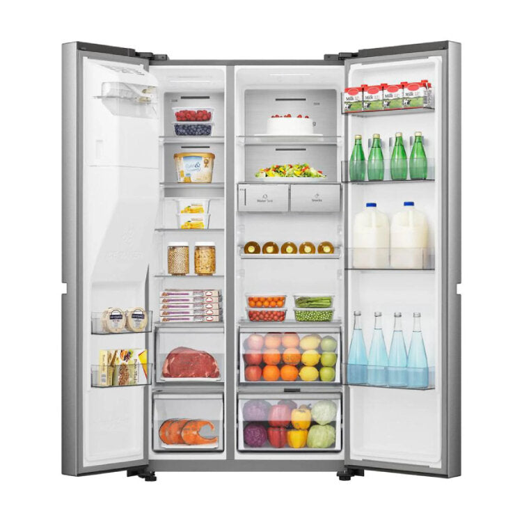 HISENSE SIDE BY SIDE 1795X910X730MT 632LT NF DAG LK INOX (C) RS818N4TIC