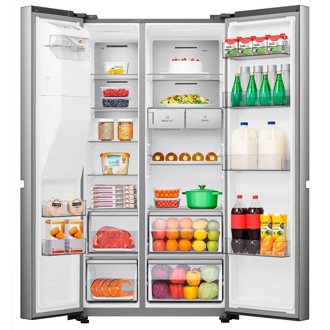 HISENSE SIDE BY SIDE 1790X910X730MT 632LT DAG NF LIX(E RS818N4TIE1