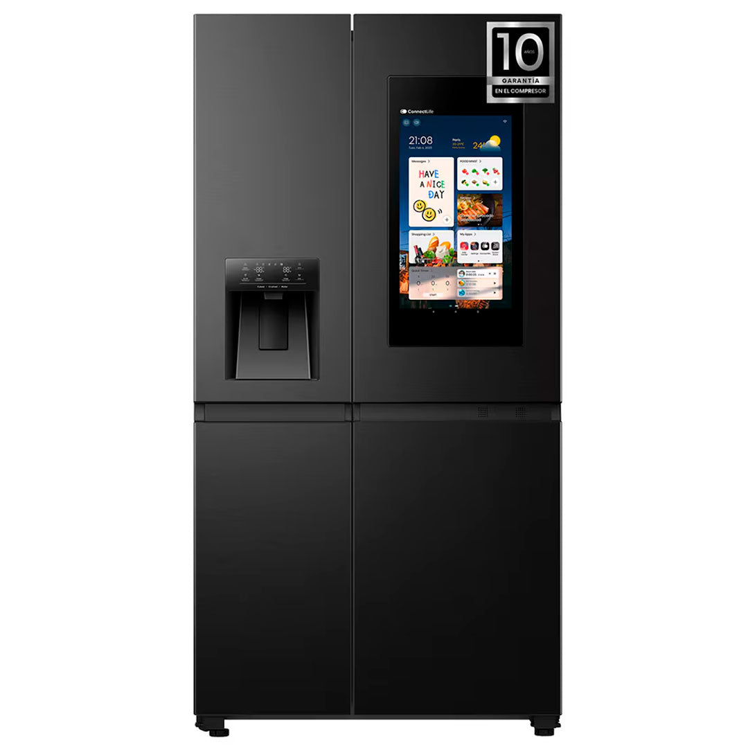 HISENSE SIDE BY SIDE 1795X910X730MT 614LT NF DA PRETO (E RS9P628GPFE