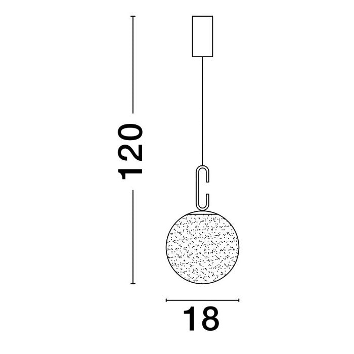 Candeeiro de Tecto HOOK 9695224 LED 10.64W IP20