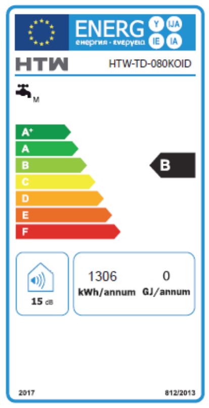 HTW TERMOACUMULADOR 80LTS REVER TANQUE DUPLO WIFI B TD080KOID