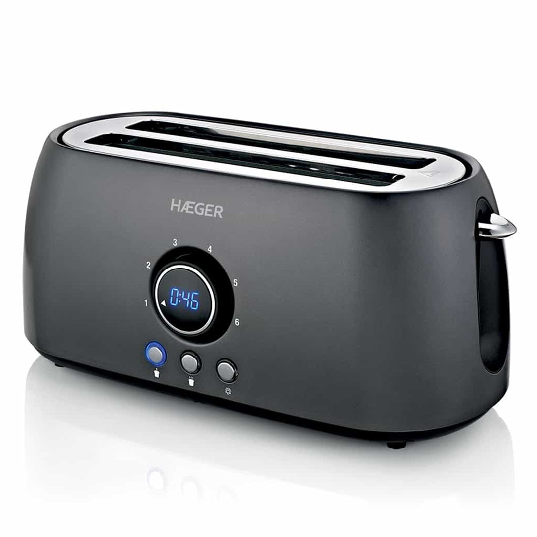 HAEGER TORRADEIRA 1400W 2 RANHURAS LONGAS C/TEMPORIZADOR TO14D013A