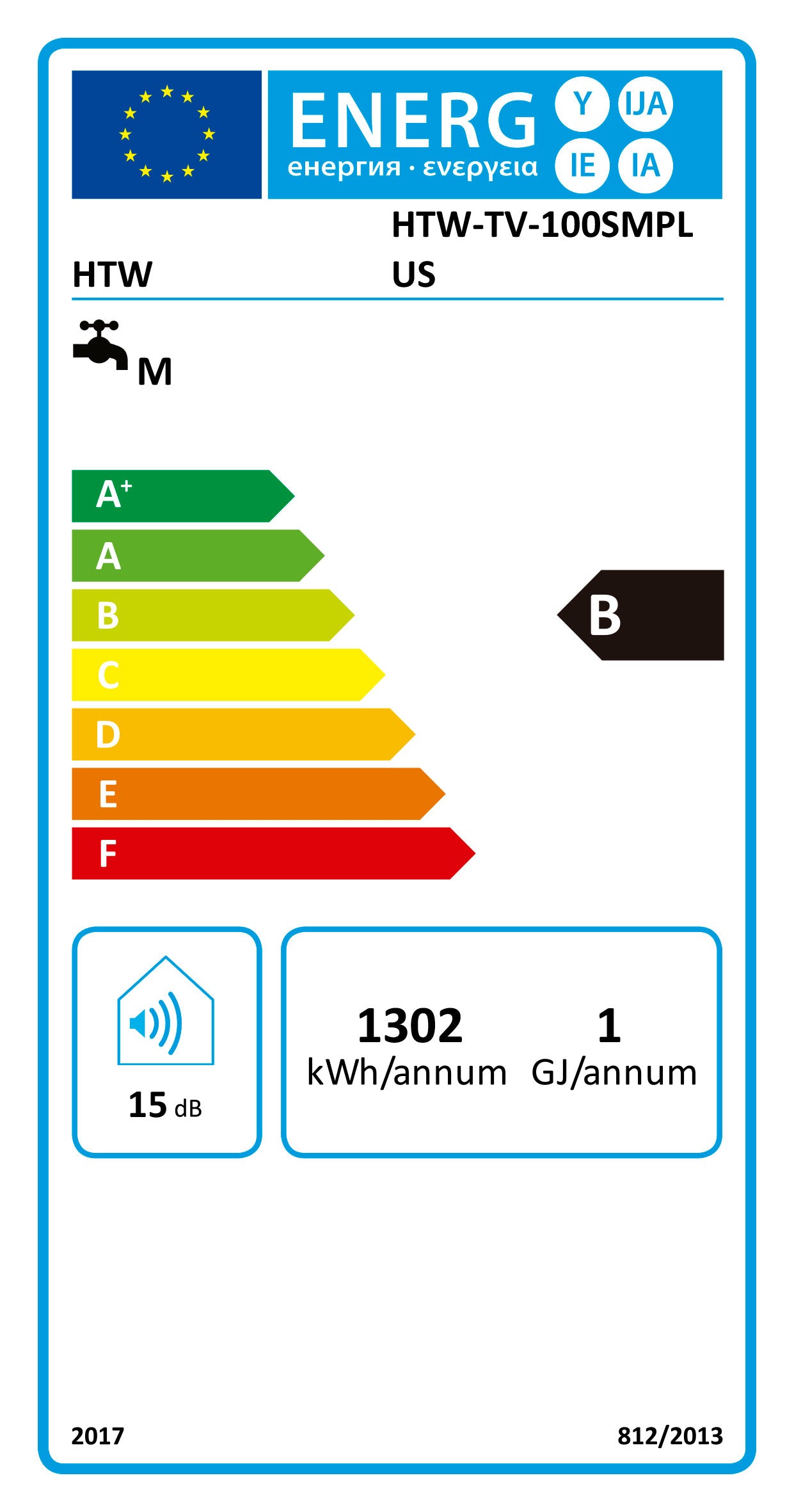 HTW TERMOACUMULADOR 100LTS SMART PLUS WIFI TV100SMPLUS
