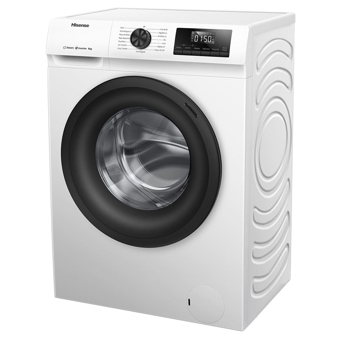 HISENSE MAQUINA ROUPA 8KG INVERTER 1400RT (A) WF1Q8041BW