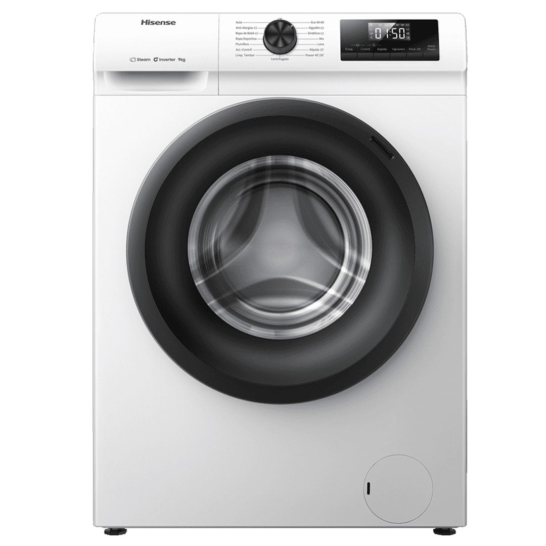 HISENSE MAQUINA ROUPA 9KG 1400RT INVERTER (A) WF1Q9041BW
