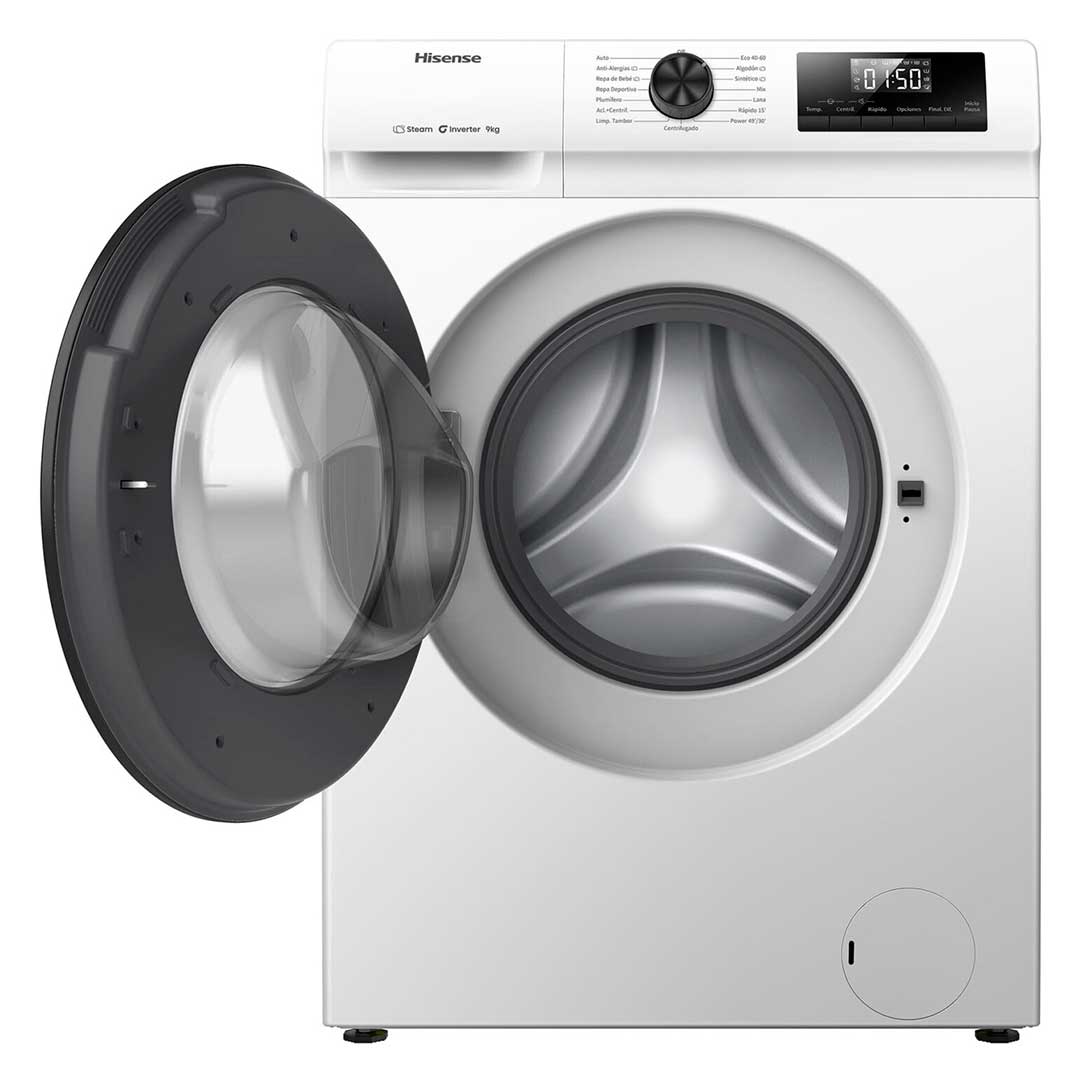 HISENSE MAQUINA ROUPA 9KG 1400RT INVERTER (A) WF1Q9041BW
