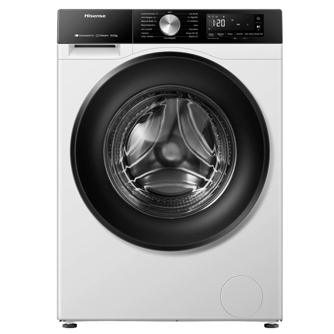 HISENSE MAQUINA ROUPA 10,5KG 1400RT INVERTER WIFI (A) WF3S1043BW3