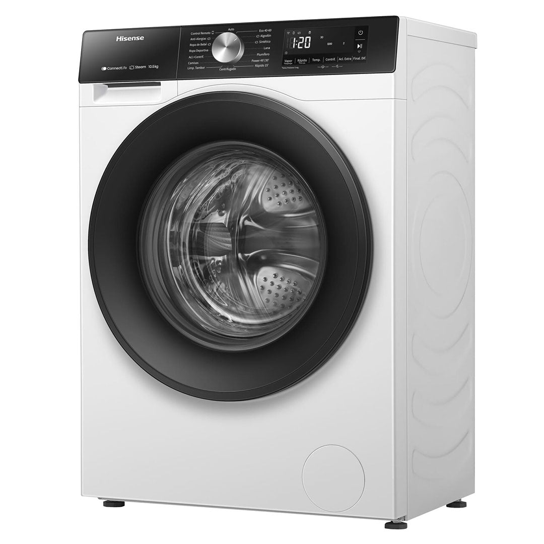 HISENSE MAQUINA ROUPA 10,5KG 1400RT INVERTER WIFI (A) WF3S1043BW3