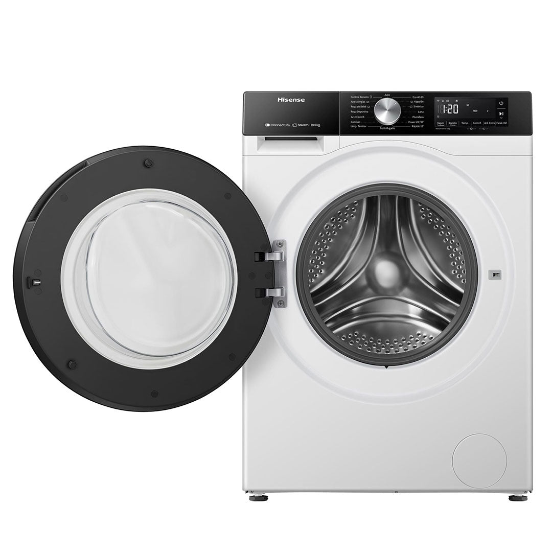 HISENSE MAQUINA ROUPA 10,5KG 1400RT INVERTER WIFI (A) WF3S1043BW3