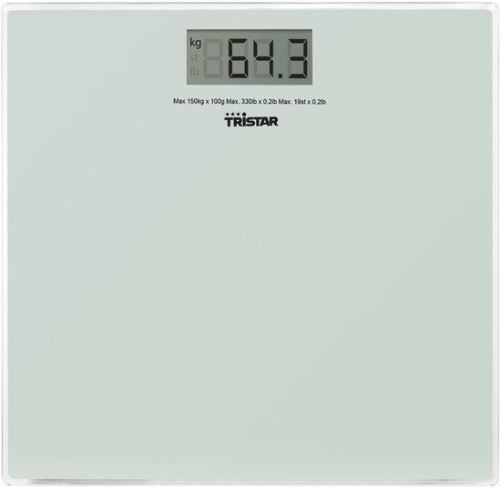 TRISTAR BALANÇA WC VIDRO ULTRA FINO DISPLAY LCD MAX 150KG WG2419