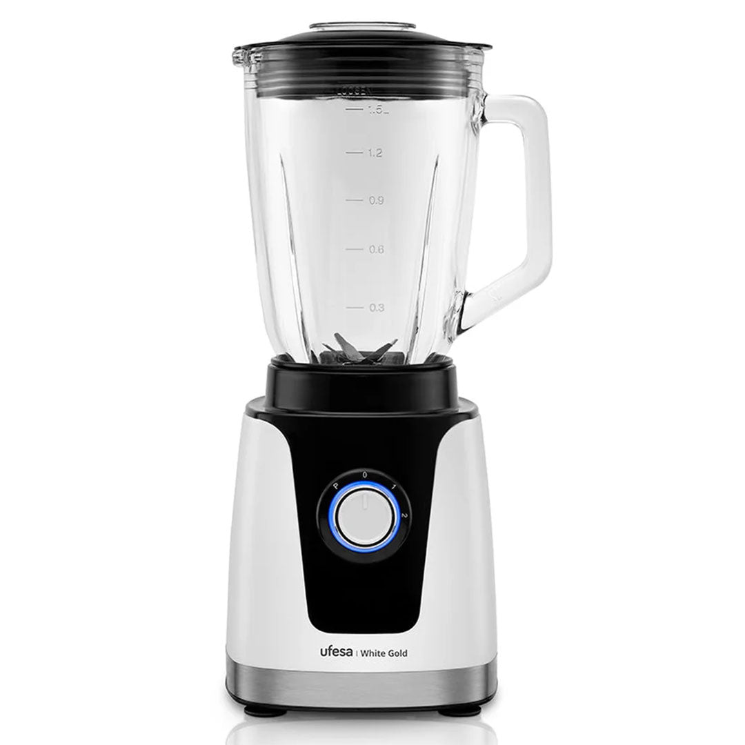 UFESA LIQUIDIFICADORA 1500W COPO VIDRO 1.5LT WHITEGOLD