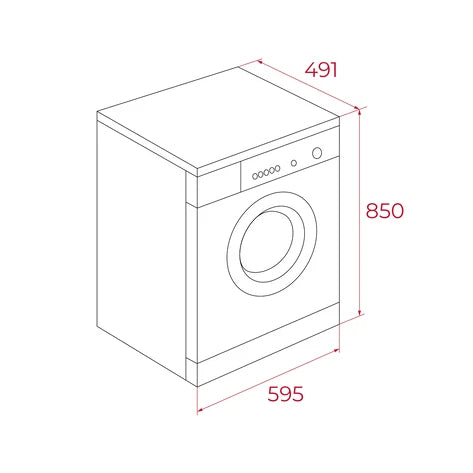 TEKA MAQUINA ROUPA 8KG 1400RT (A) WMK40840WH