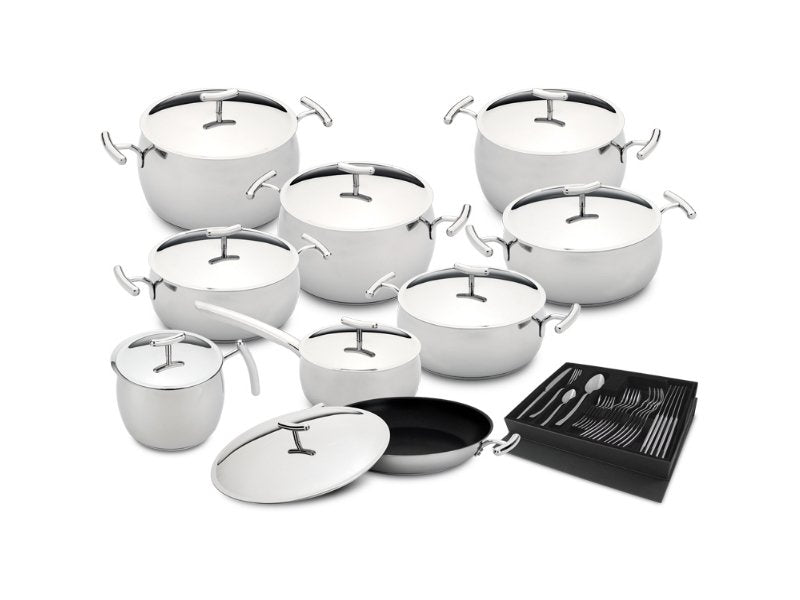 SILAMPOS TREM COZINHA 9 PEÇAS + FAQUEIRO 24 PEÇAS IND YUMI