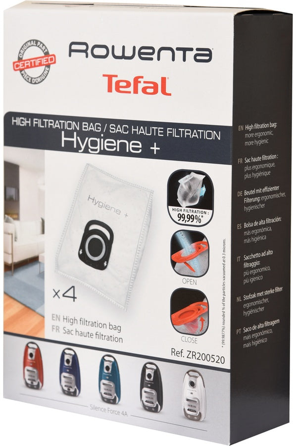 ROWENTA SACOS ASPIRADOR HYGIENE ATE 4,5LT P/GAMA ZR200520